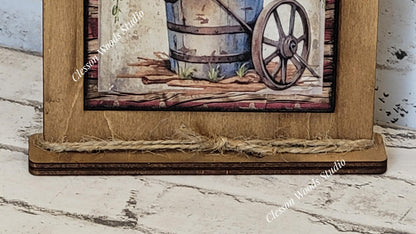 America The Framed Art, Rustic Patriotic Decor