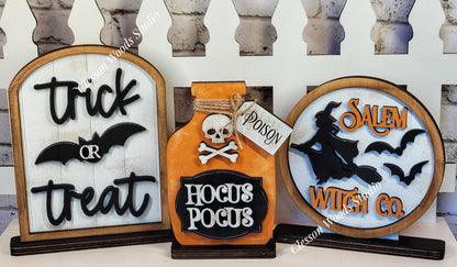 Finished Painted Halloween Shelf Sitters