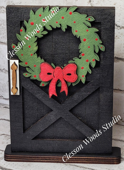 Finished Painted Christmas Theme Shelf Sitters