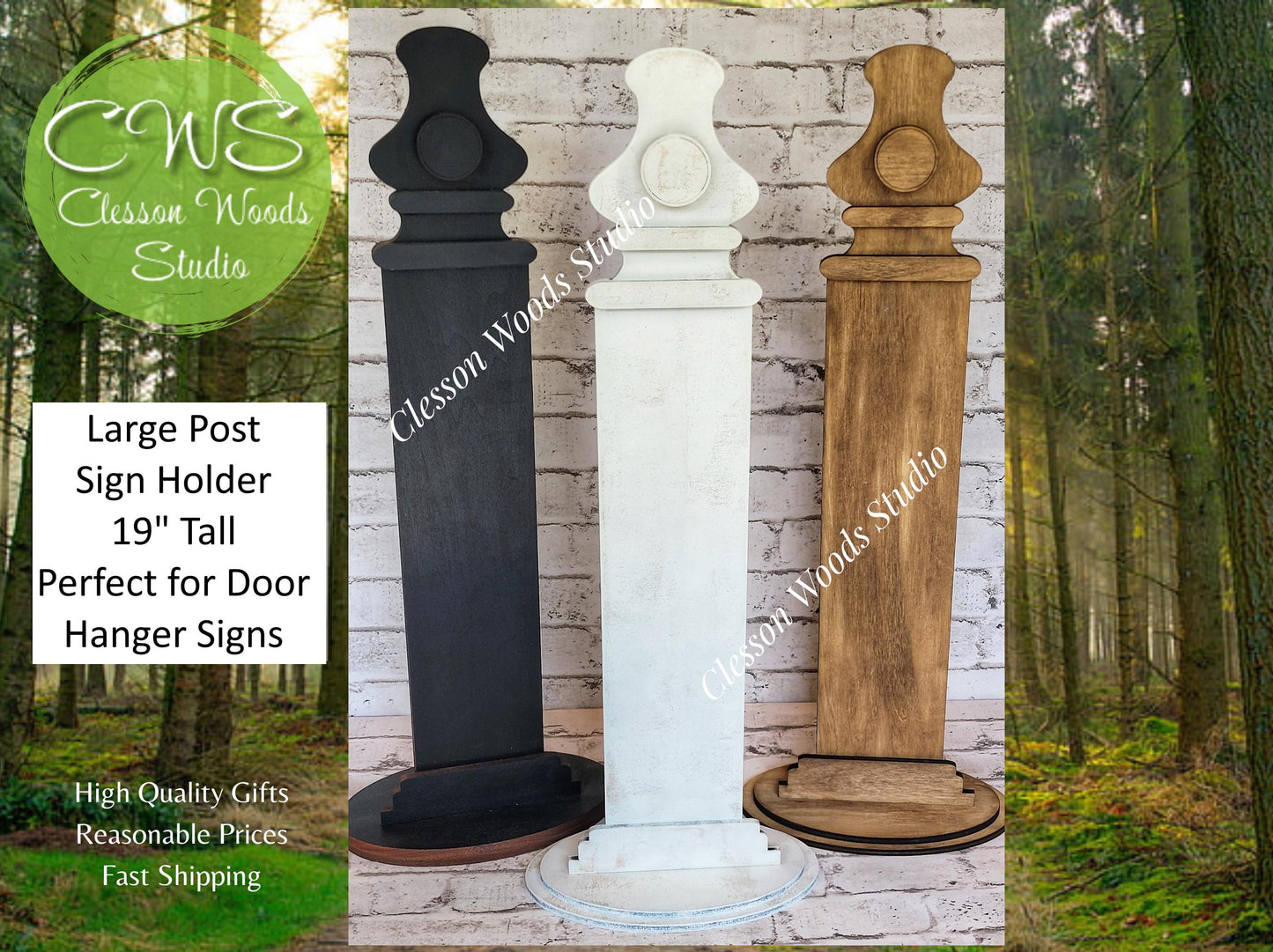 Large Post Sign Holder