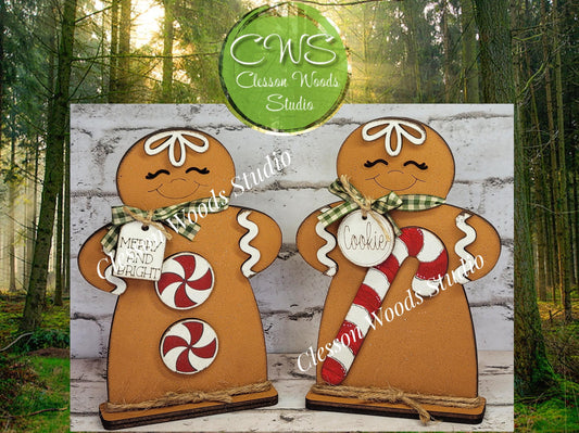 Gingerbread Couple Shelf Sitters
