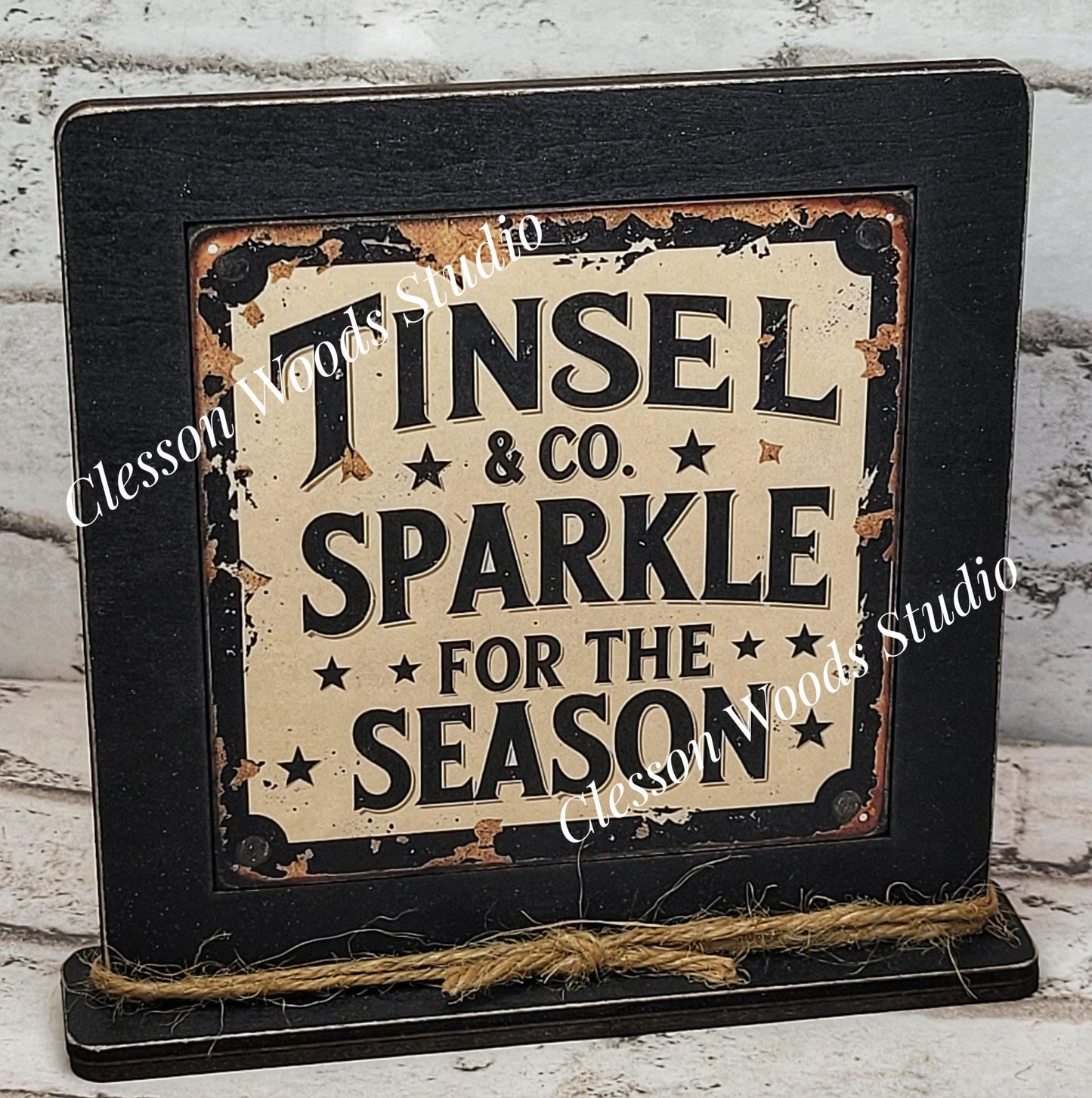Tinsel & Co Framed Art Wood Sign