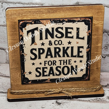 Tinsel & Co Framed Art Wood Sign