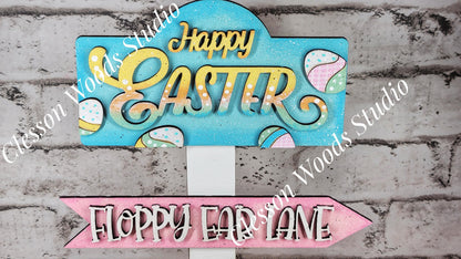 Happy Easter Street Sign