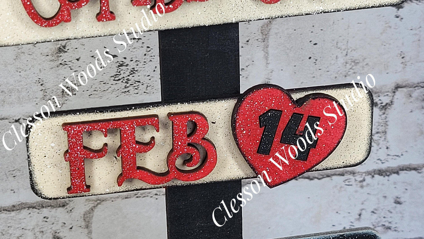Cupids Cafe Valentine Street Sign