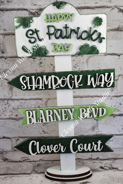 Happy St. Patrick's Day 2 Street Sign