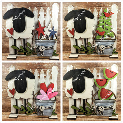 Primitive Sheep Fence With 10 Inserts Bundle