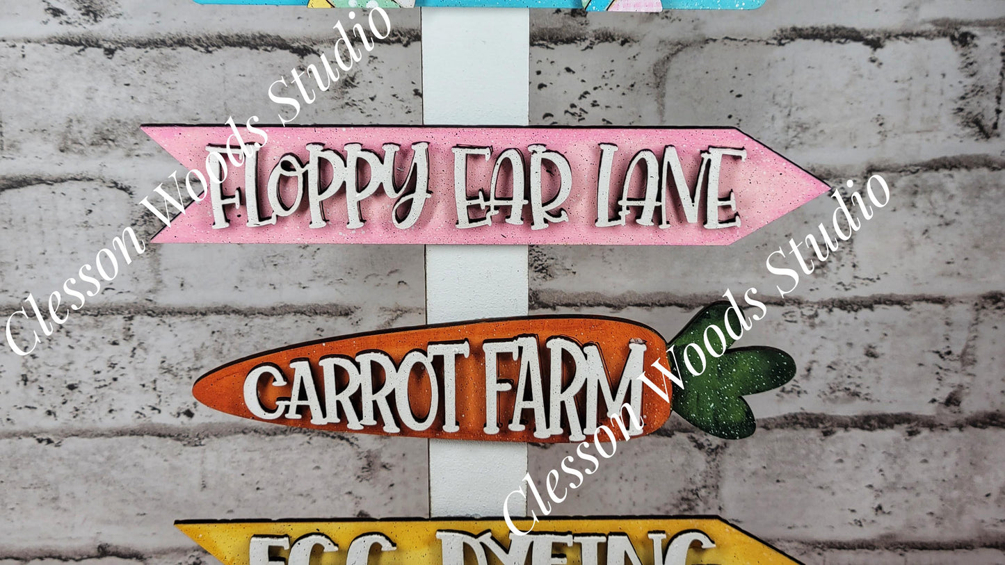Happy Easter Street Sign