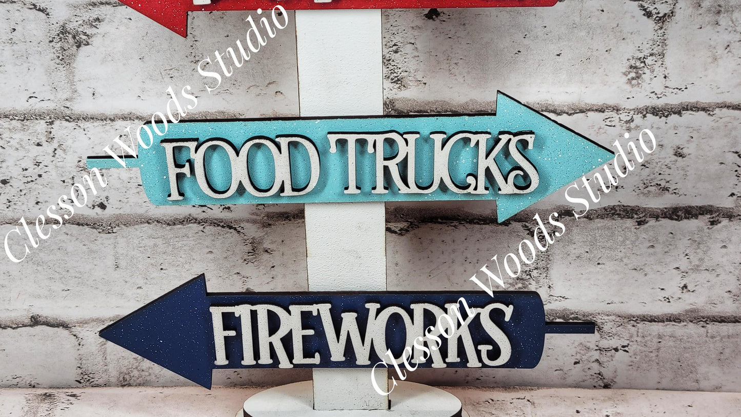 July 4th Celebration Street Sign