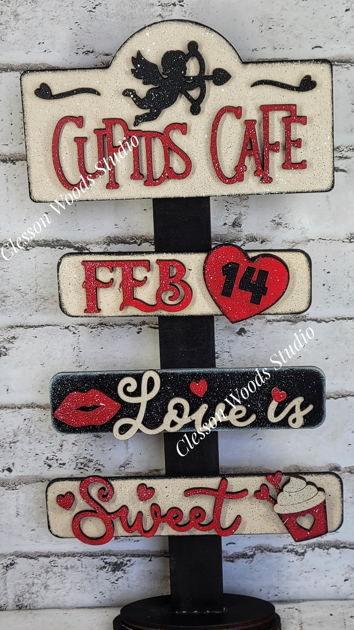 Cupids Cafe Valentine Street Sign