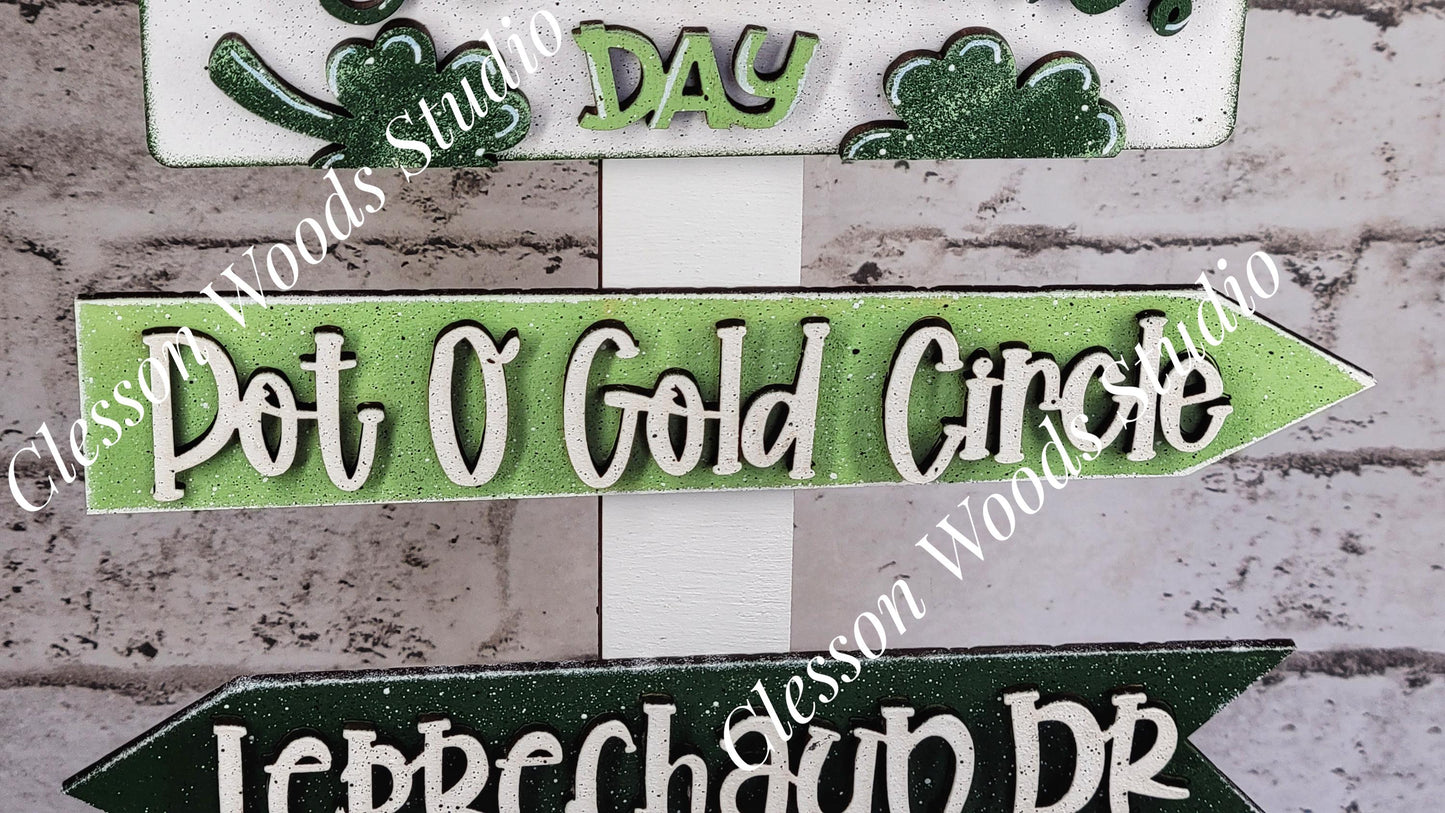 Happy St. Patrick's Day 1 Street Sign