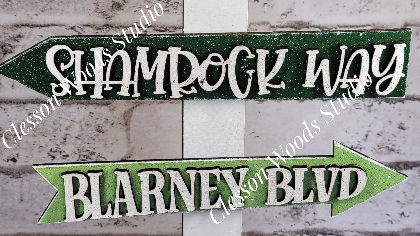 Happy St. Patrick's Day 2 Street Sign