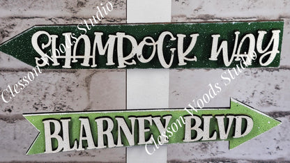 Happy St. Patrick's Day 2 Street Sign