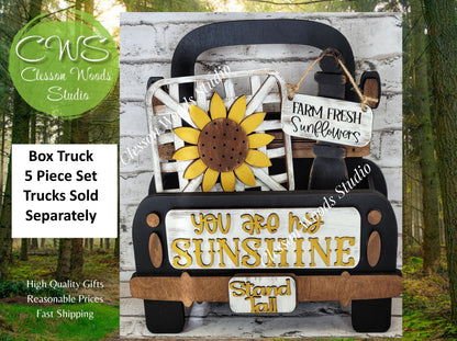 Add On Only - Sunflower 5 Piece Box Truck Set