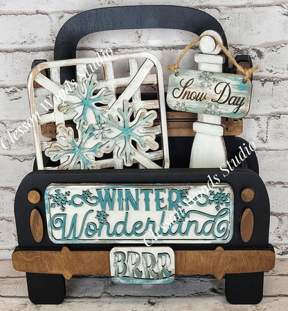 Add On Only - Winter Wonderland Snowflake 5 Piece Box Truck Set