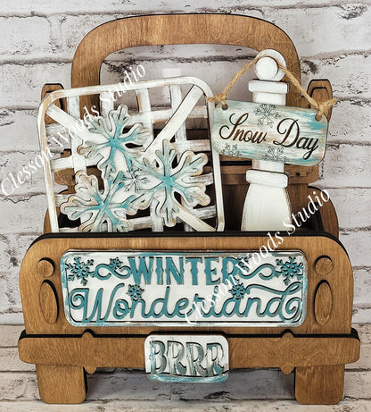 Add On Only - Winter Wonderland Snowflake 5 Piece Box Truck Set