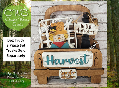 Add On Only - Harvest Scarecrow 5 Piece Box Truck Set
