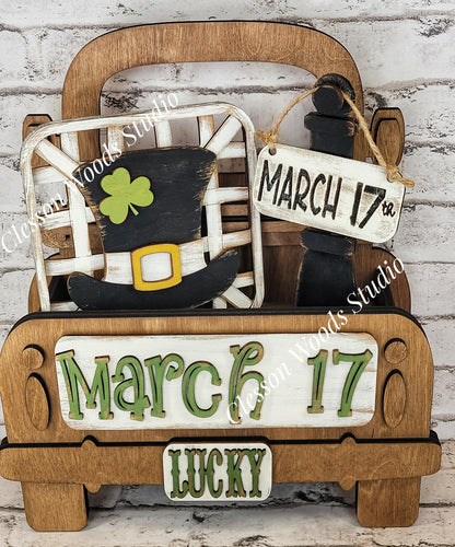 Add On Only - St. Patrick's Day Hat 5 Piece Box Truck Set