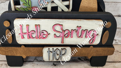 Add On Only - Hello Spring Bunny 5 Piece Box Truck Set
