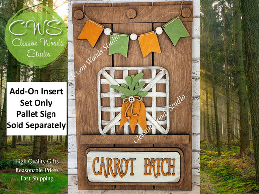 Carrot Patch Tobacco Basket 3 Piece Set for Pallet Sign