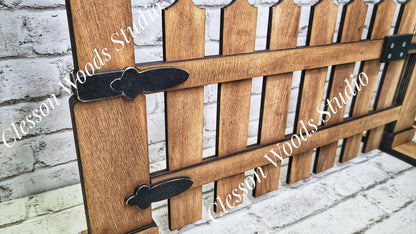 Fence Banner Sign Holder for Interchangeable Mini Banners