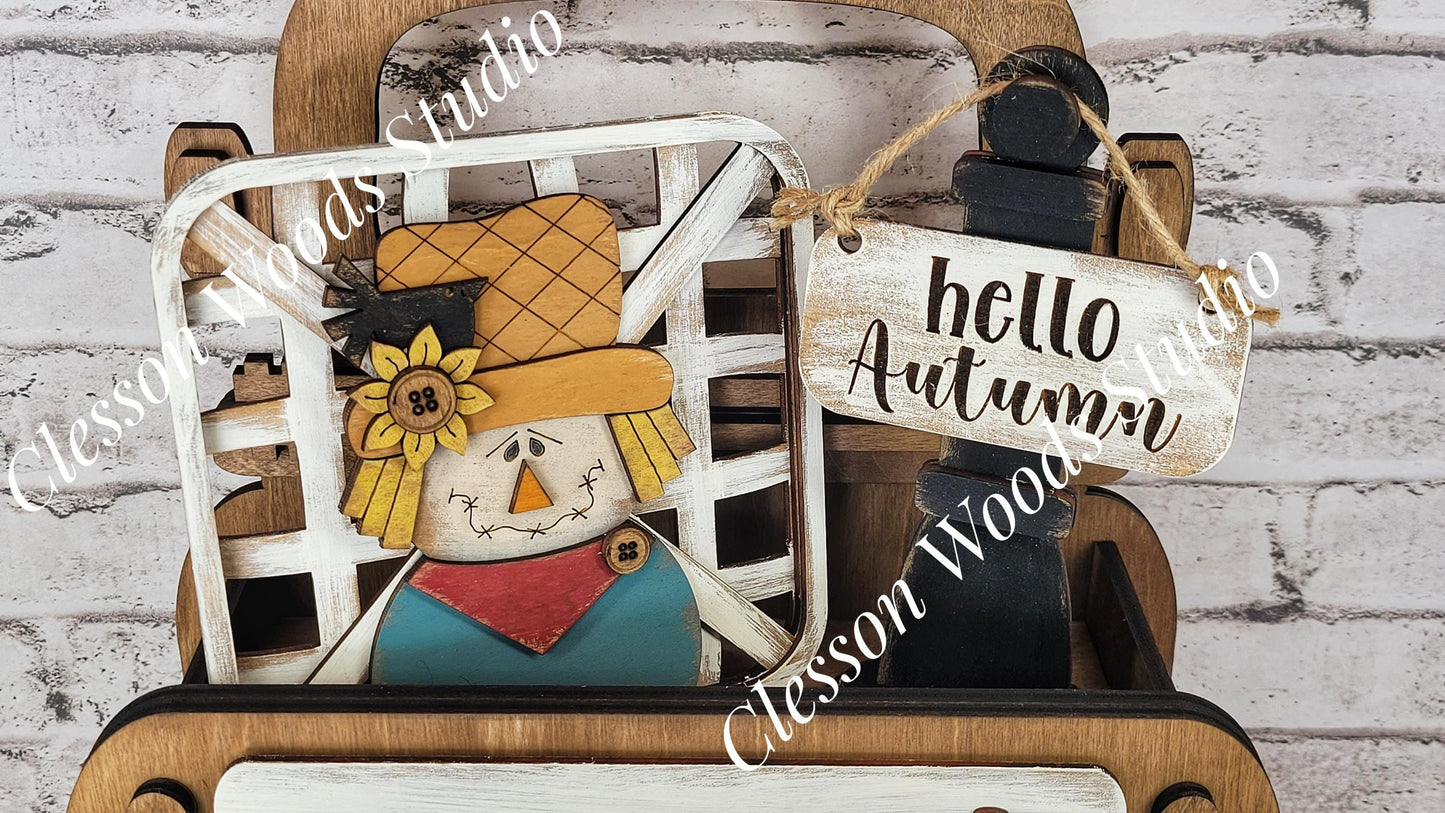 Add On Only - Harvest Scarecrow 5 Piece Box Truck Set