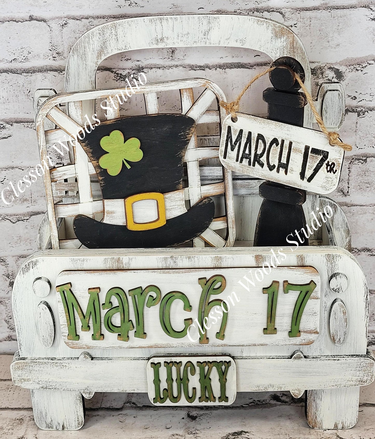 Add On Only - St. Patrick's Day Hat 5 Piece Box Truck Set