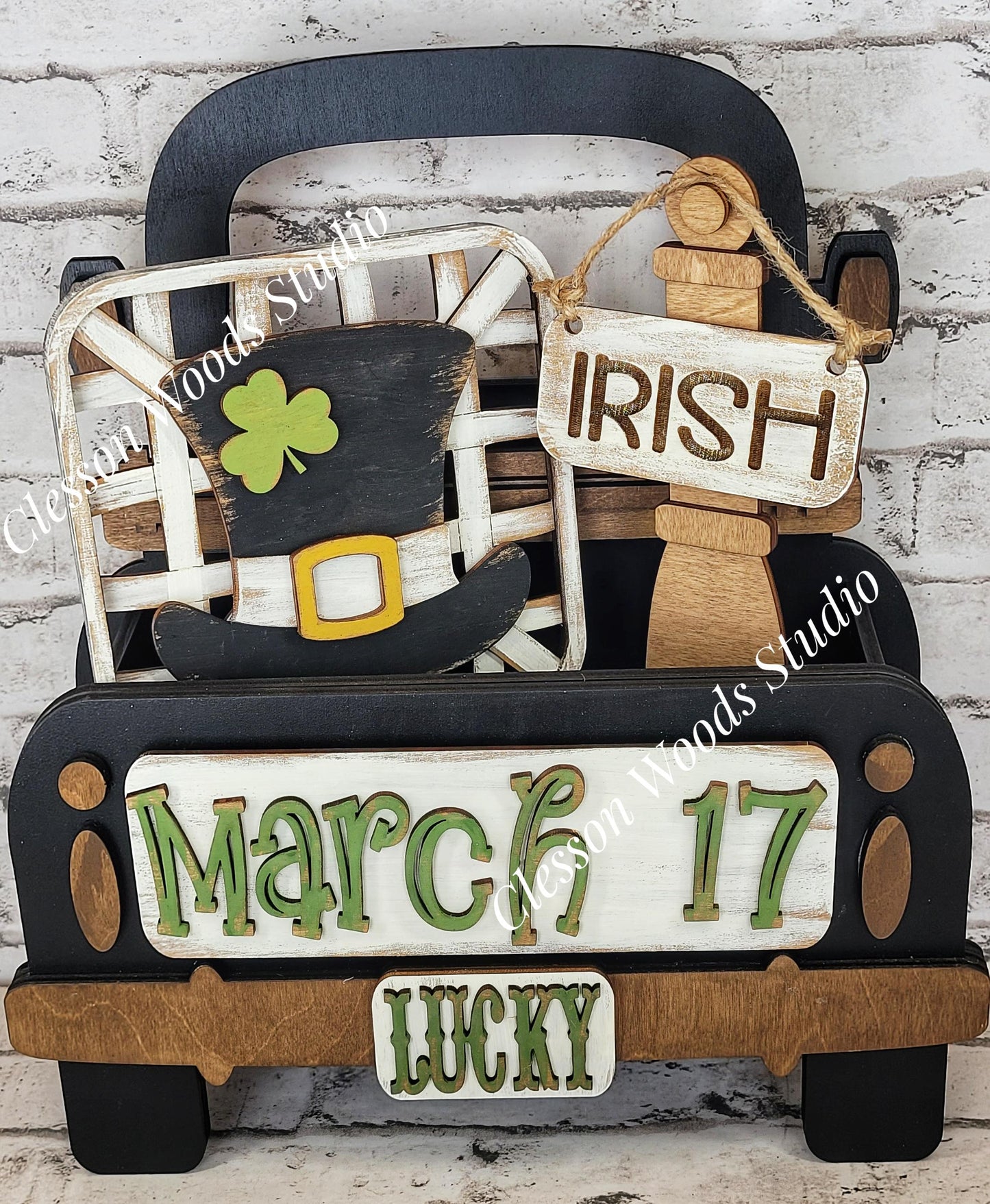 Add On Only - St. Patrick's Day Hat 5 Piece Box Truck Set
