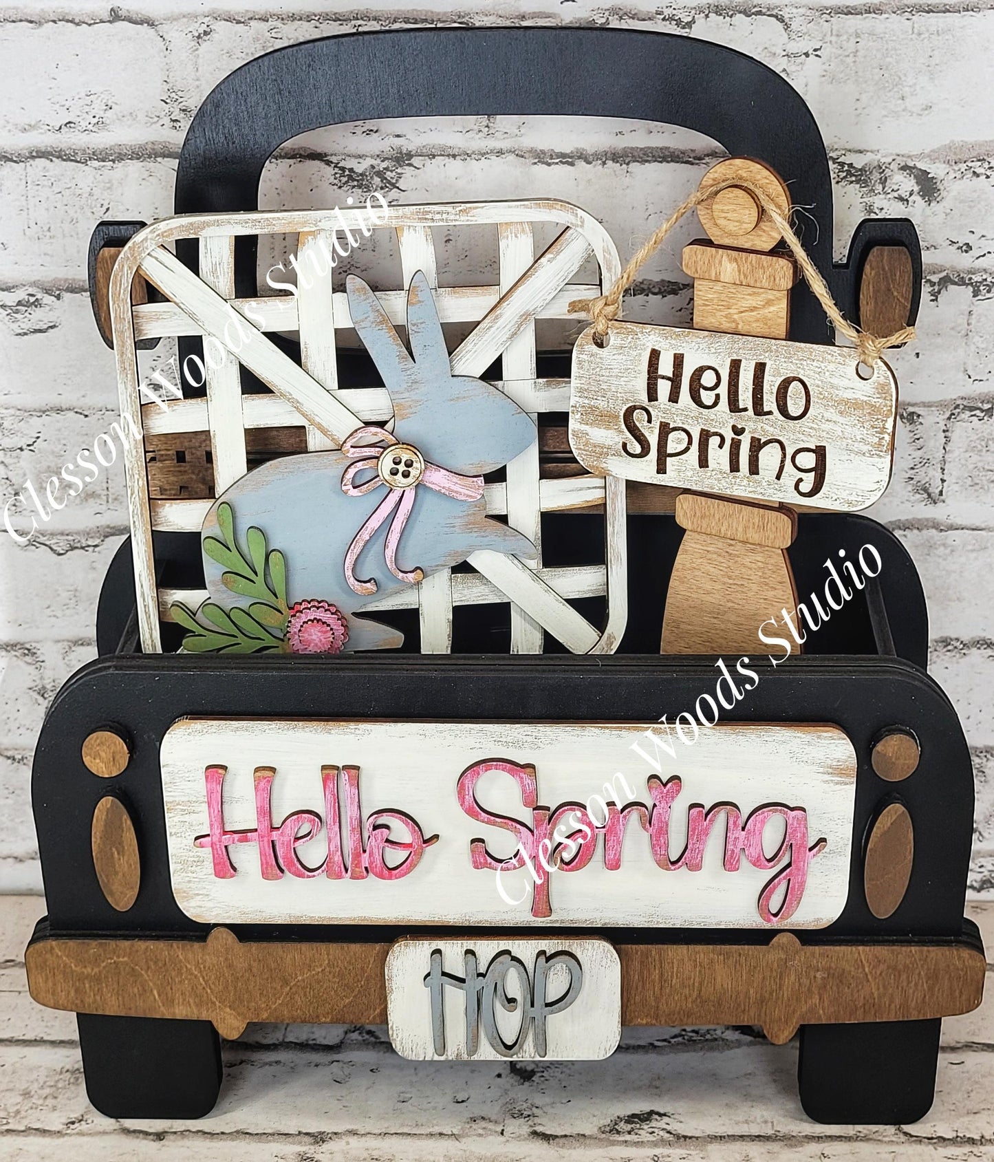 Add On Only - Hello Spring Bunny 5 Piece Box Truck Set
