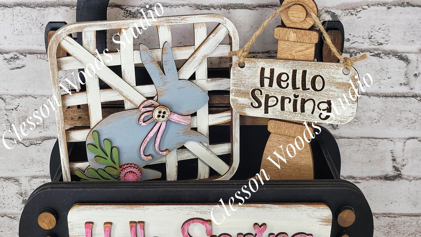 Add On Only - Hello Spring Bunny 5 Piece Box Truck Set