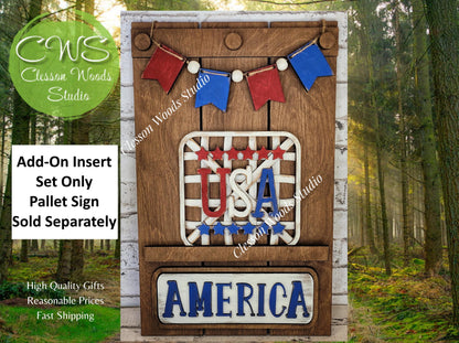 USA Tobacco Basket 3 Piece Set for Pallet Sign