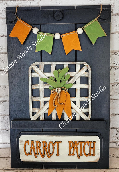 Carrot Patch Tobacco Basket 3 Piece Set for Pallet Sign
