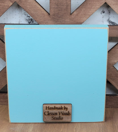 Spring Shops Collection #3 Wood Block Sign