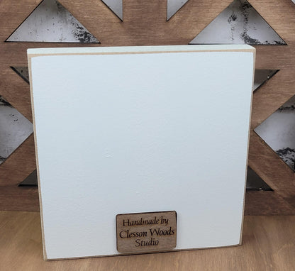 Easter Envelope Green Spring Wood Block Sign