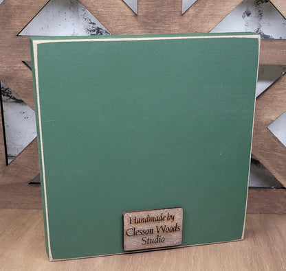 St Patrick's Day Gnome 1 Wood Block Sign