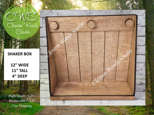 Shaker Box Display Stand Stained