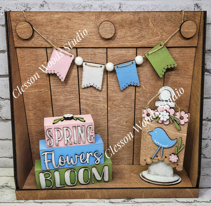 Shaker Box Display Stand Stained