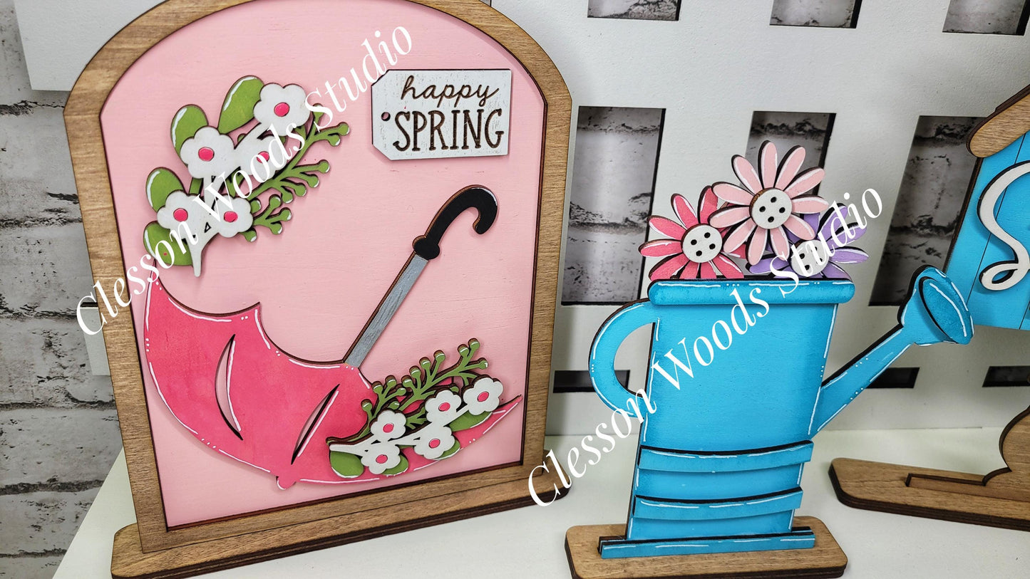 Finished Painted Spring Set for Large Bench