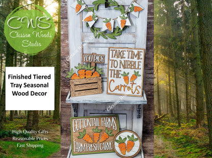 Carrots Themed Tiered Tray Collection