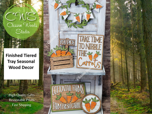 Carrots Themed Tiered Tray Collection