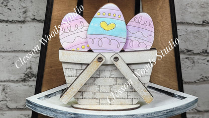 Easter Eggs Tiny Basket Insert