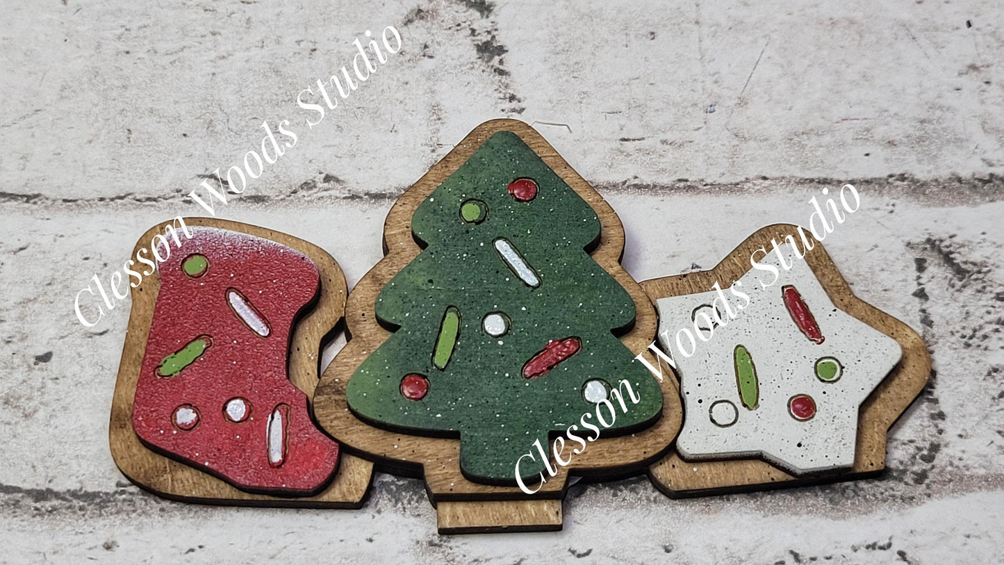 Christmas Cookies Tiny Basket Insert