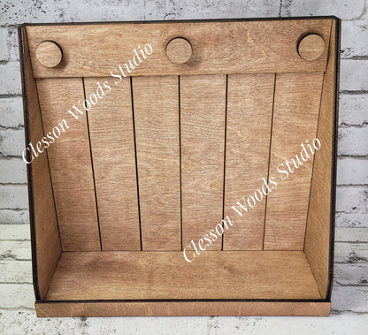 Shaker Box Display Stand Stained