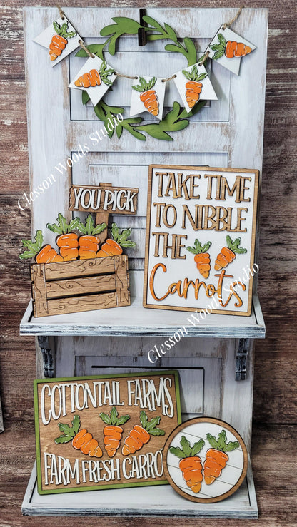 Carrots Themed Tiered Tray Collection