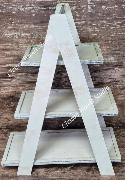 3 Shelf Rustic Ladder Tiered Tray