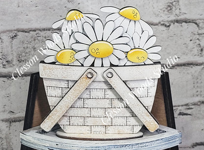 Spring Daisy Tiny Basket Insert