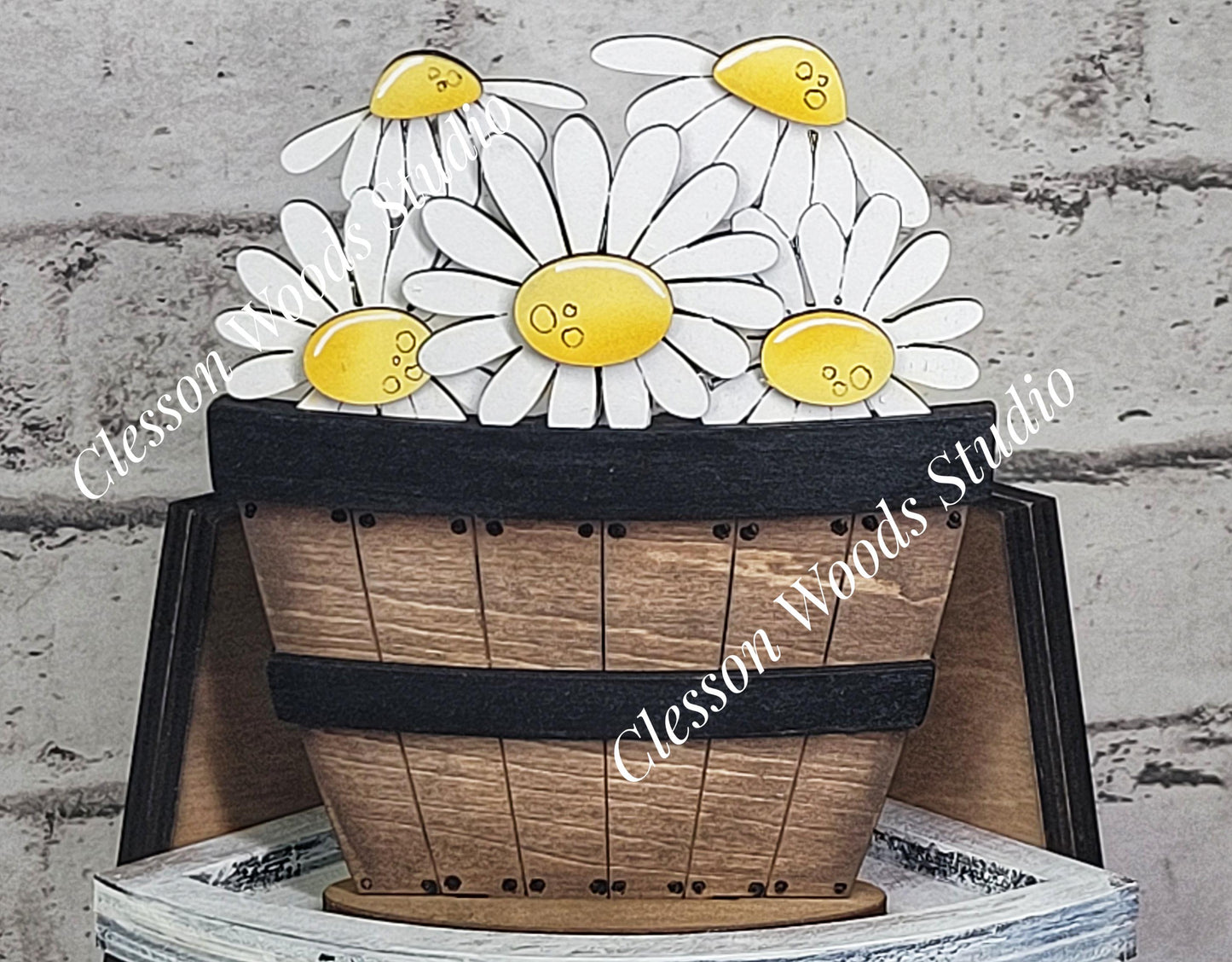 Spring Daisy Tiny Basket Insert