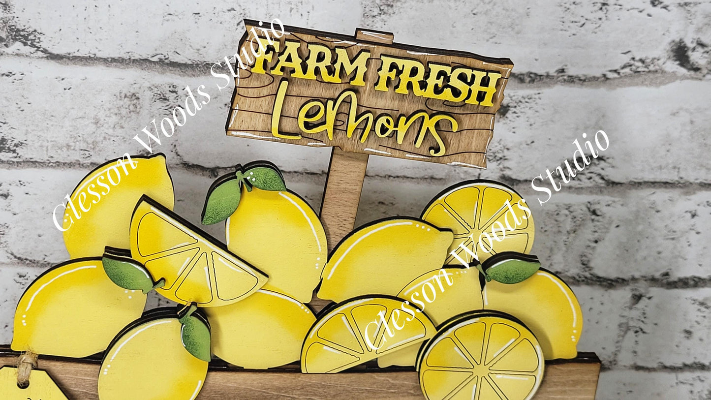 Lemons Insert for Large Basket or Crate