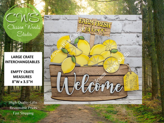Lemons Insert for Large Basket or Crate