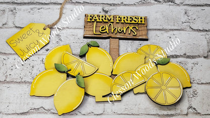 Lemons Insert for Large Basket or Crate